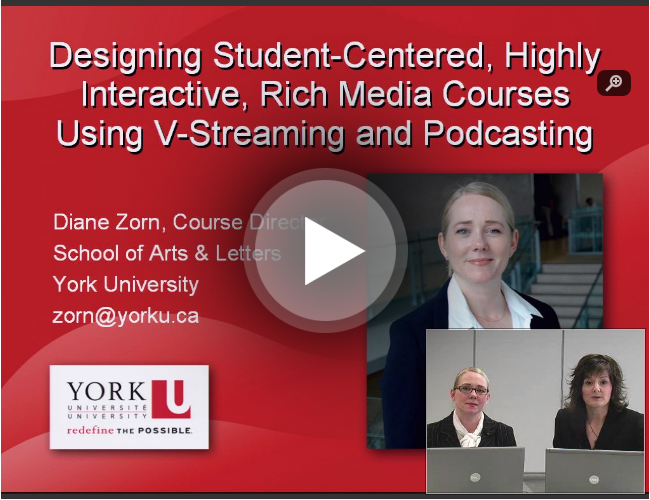 Online course design: proven techniques for enhancing student learning using rich media webcasting
