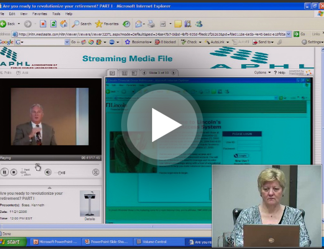 Webcasting for Training Remote Personnel