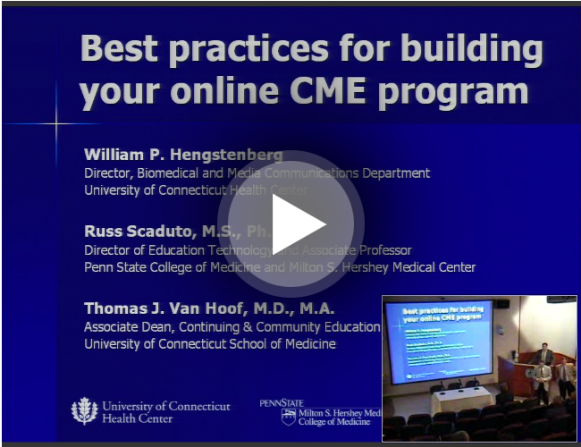 Best practices for building your online CME program